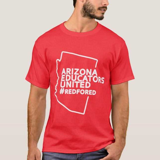 Arizona educators united teachers strike red for e t shirt (Framsida)