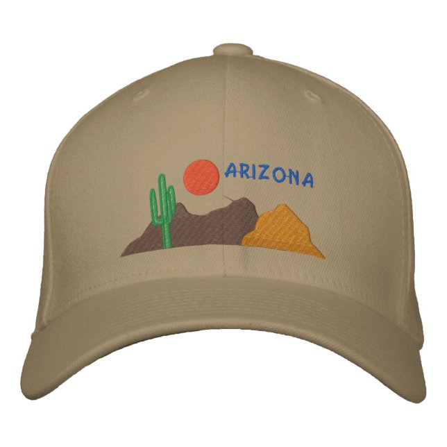 Arizona Embroiderade Hat Broderad Keps (Framsida)