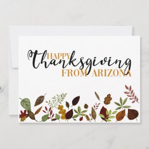 Arizona Fall Foliage Thanksgiving Card Julkort