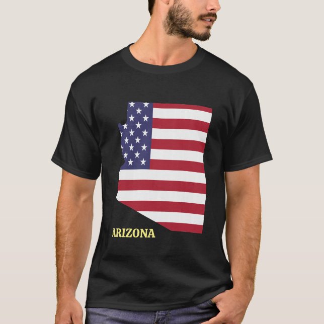 Arizona Family Reunion 🌟 USA FLAGGA T Shirt (Framsida)