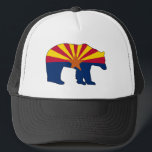 Arizona Flag Bear Keps<br><div class="desc">Arizona has it all,  desert,  forests,  mountains,  lakes. There's climbing,  skiing,  hiking,  paddling,  and endless terrain to pursue all of your outdoor activities!  This cool design is the Arizona State Flag inside of a bear.</div>
