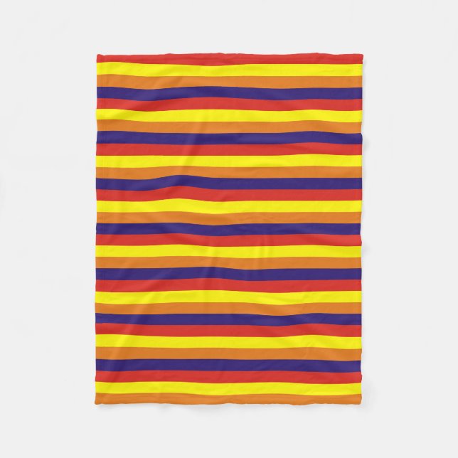 arizona flag stripes USA united states america col Fleecefilt (Framsidan)