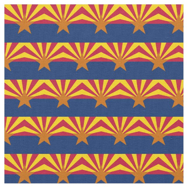Arizona Flagga & America State Fabric/USA mode Tyg (Närbild)