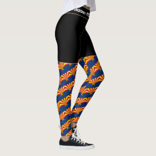 Arizona Flagga & America Stater, USA mode/sport Leggings