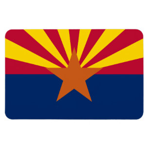 Arizona Flagga, American The Copper State Magnet