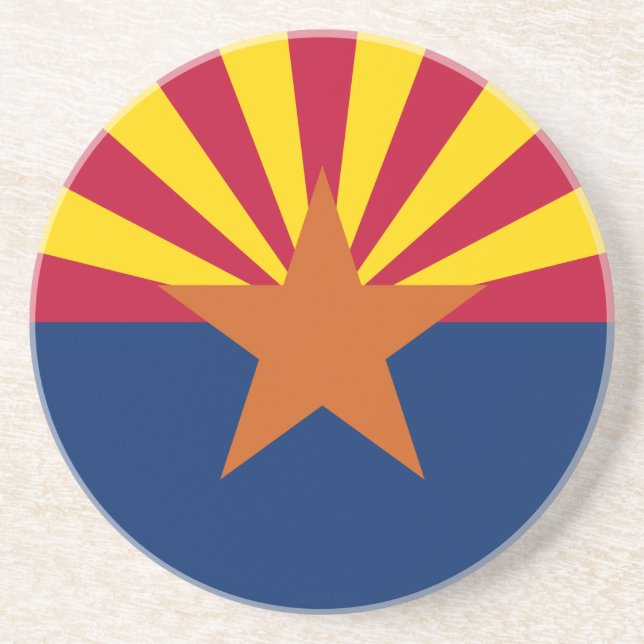 Arizona Flagga, American The Copper State Underlägg (Framsidan)