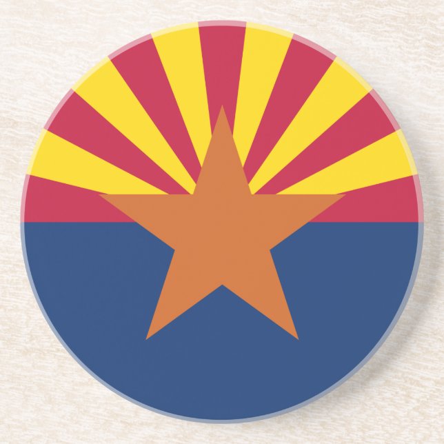 Arizona Flagga, Amerikanska Kopparstaten Underlägg (Framsidan)