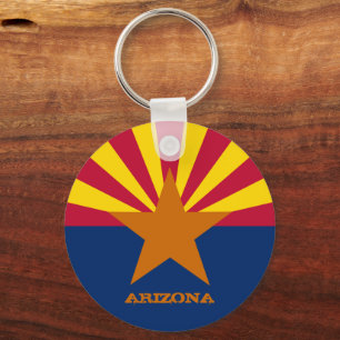 Arizona Flagga & Arizona State USA, resor/sport Nyckelring