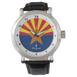 Arizona Flagga & Arizona trendig mode USA /design Armbandsur