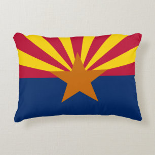 Arizona Flagga & Arizona - USA, helgdag /sport flä Prydnadskudde