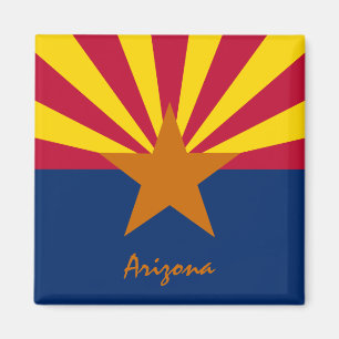 Arizona flagga & Arizona, USA-helgdag/sportfantast Magnet