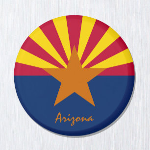 Arizona flagga & Arizona USA - resor/sportfantaste Magnet
