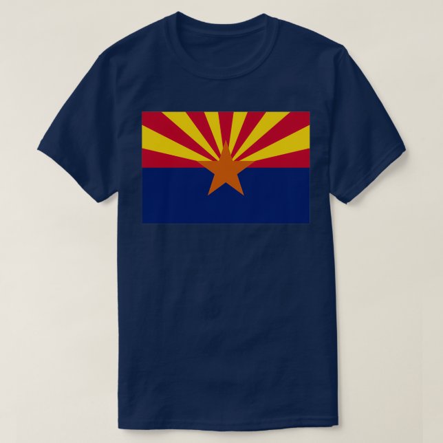 Arizona Flagga AZ Arizona Born T Shirt (Design framsida)