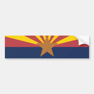 Arizona Flagga Bildekal