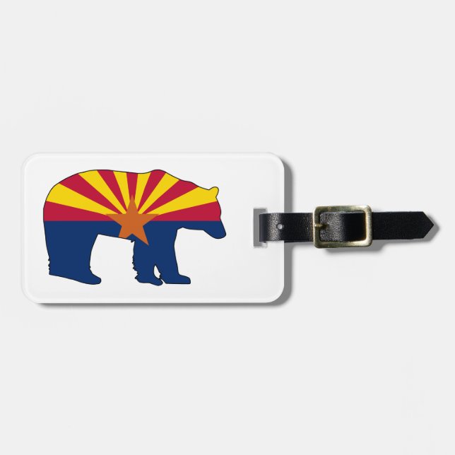 Arizona Flagga Björn Bagagebricka (Horisontell Framsida)