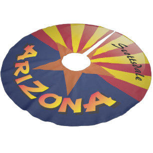 ARIZONA Flagga CHANGE TOWN Julgran Skirt Julgransmatta Borstad Polyester