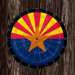 Arizona Flagga Dartboard & Arizona / USA-speltavla Darttavla
