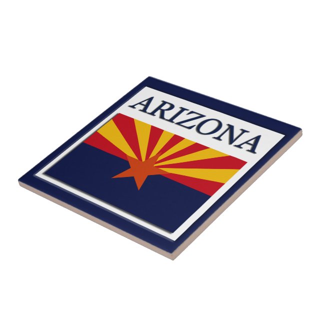 Arizona Flagga Design Tile Kakelplatta (Sidan)