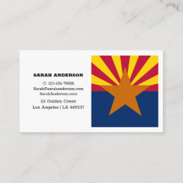 Arizona Flagga Elegant Affärskort / USA Visitkort