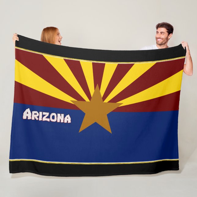 Arizona flagga fleecefilt (På plats)