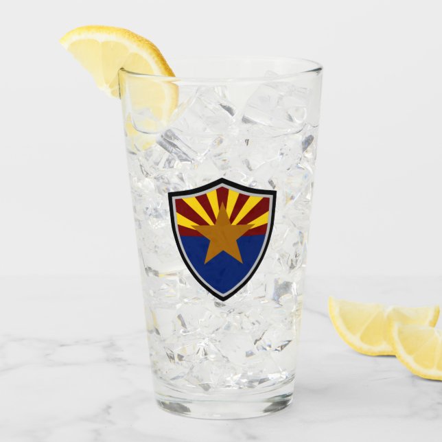 Arizona flagga glaskopp (Framsida Ice)
