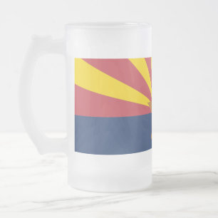 Arizona Flagga Glass Beer Mugg