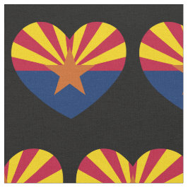 Arizona Flagga Heart Patriotic State Banner Tyg