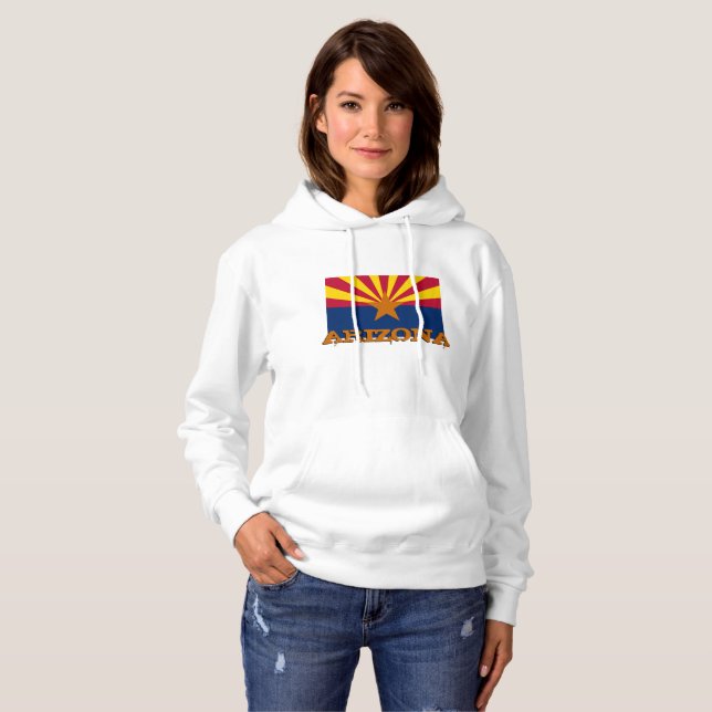 Arizona Flagga Hoodie, Patriots USA, Kärlek Arizon T Shirt (Hel framsida)
