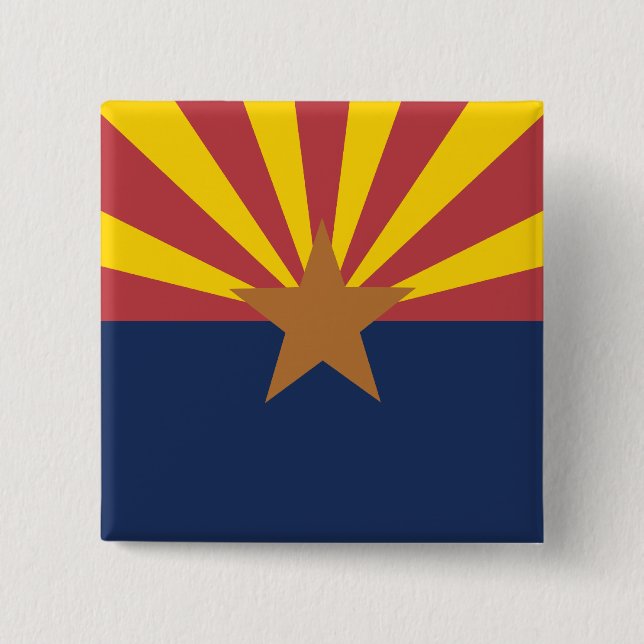 Arizona Flagga Knapp (Framsida)