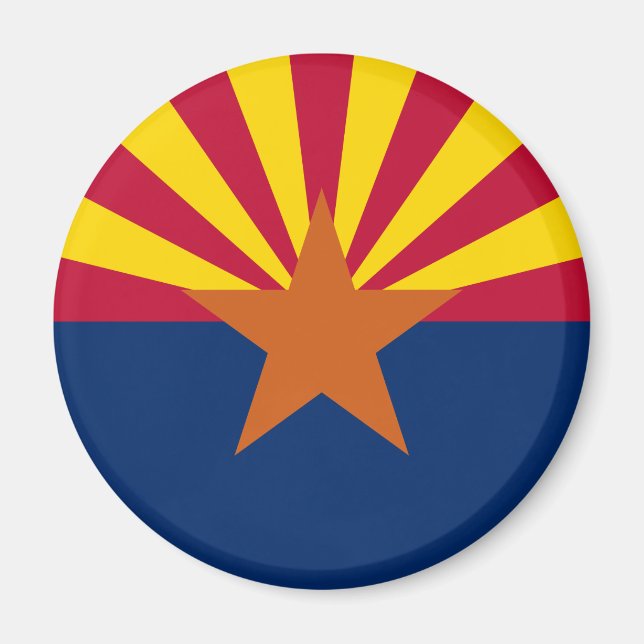 Arizona Flagga Magnet (Framsidan)