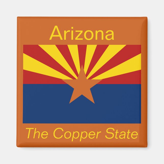 Arizona Flagga Magnet (Framsidan)