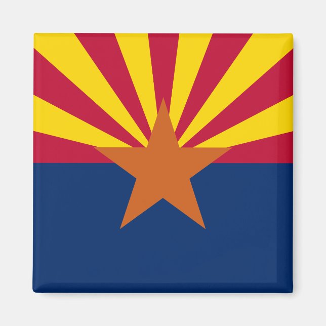 Arizona Flagga Magnet (Framsidan)