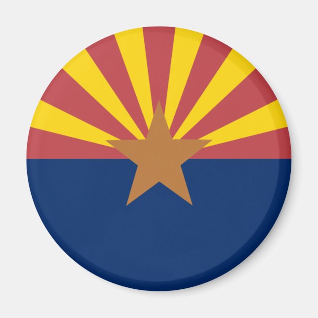 Arizona Flagga Magnet (Framsidan)