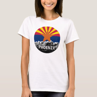 Arizona flagga med Phoenix horisont T Shirt