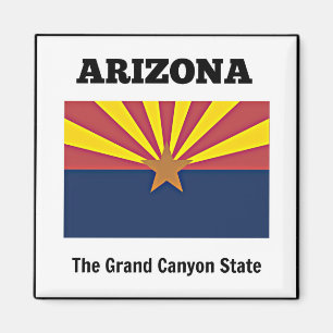Arizona, flagga och motto magnet
