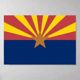 Arizona Flagga Poster