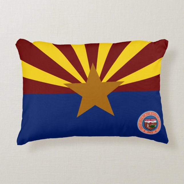 Arizona flagga prydnadskudde (Framsidan)