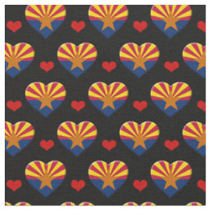 Arizona Flagga & Red Heart mode Fabric / USA Tyg