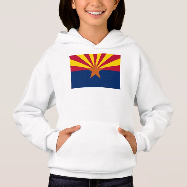 Arizona Flagga: Setting Star Sol, kopparstaten T Shirt (Framsida)