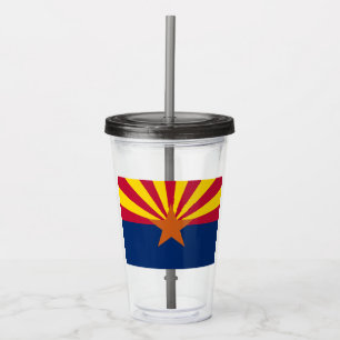Arizona Flagga: Setting Star Sol, kopparstaten Take Away Mugg