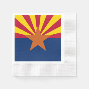 Arizona Flagga: Stjärnfall Solen, Kopparstaten Pappersservett