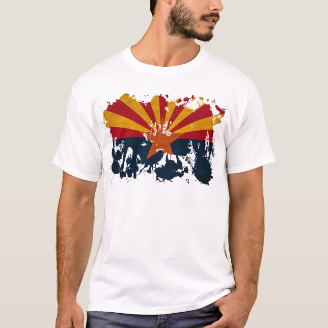 Arizona flagga t-shirt (Framsida)