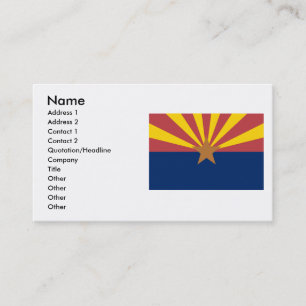 Arizona flagga visitkort