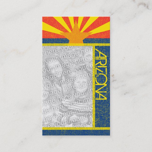 arizona flagga visitkort (Framsida)