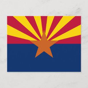 Arizona Flagga vykort