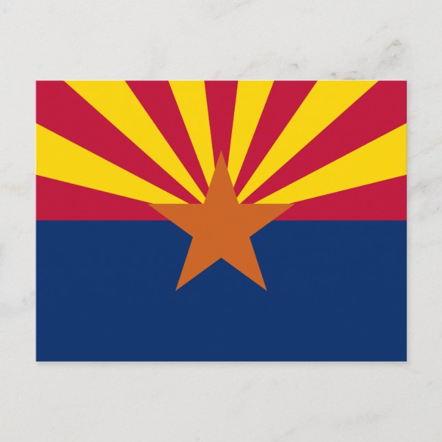 Arizona Flagga vykort (Framsida)