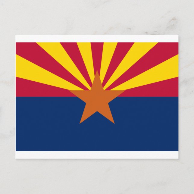 ARIZONA FLAGGA VYKORT (Framsida)