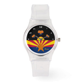 Arizona Flagga Watch, Arizona mode, USA / sport Armbandsur