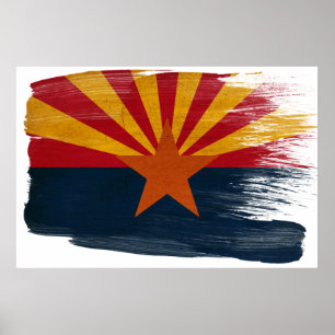 Arizona flaggaaffischer poster