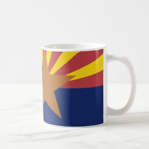 Arizona flaggakarta kaffemugg